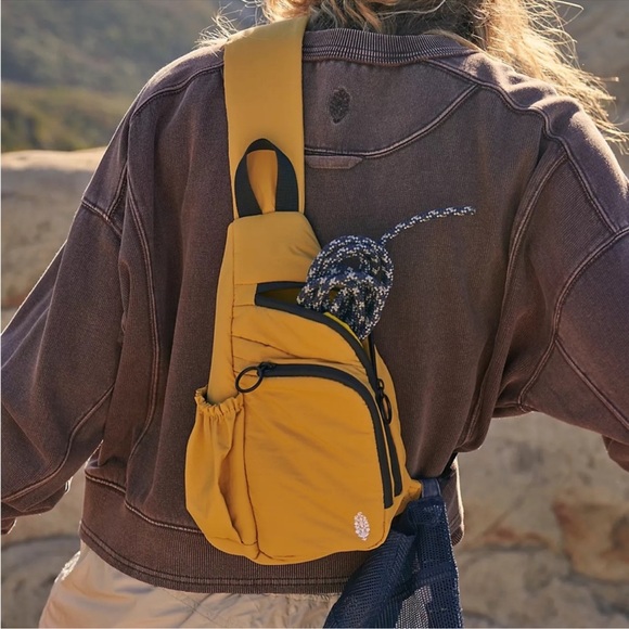 Free People Handbags - NEW Free people movement renegade sling in golden yellow, one size